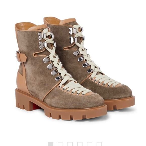 [christian louboutin] bnib macadamia hiking boots - Picture 3 of 16